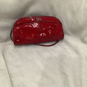 Red patent clutch